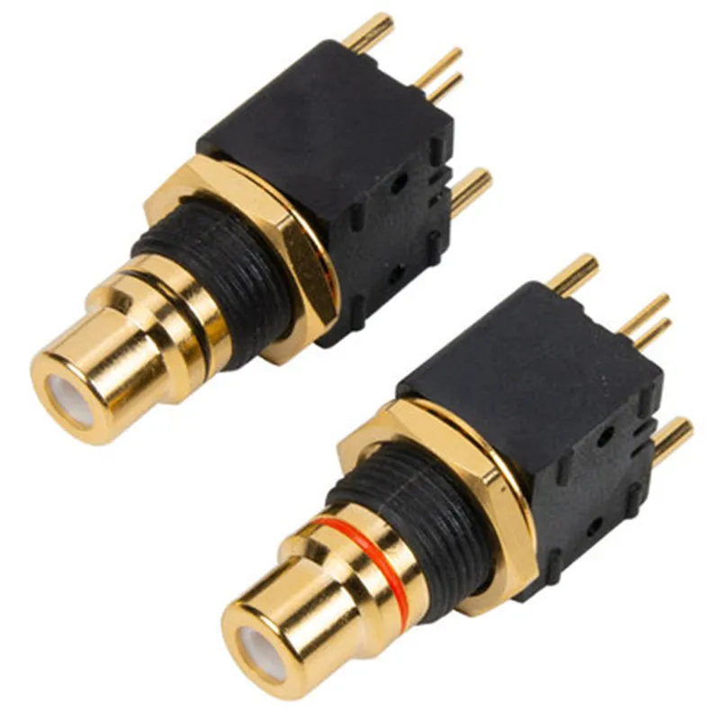 1 Pair Gold Plated RCA Terminal Audio Amplifier Turntable DAC Decoder Digital Coaxial Input Output Socket