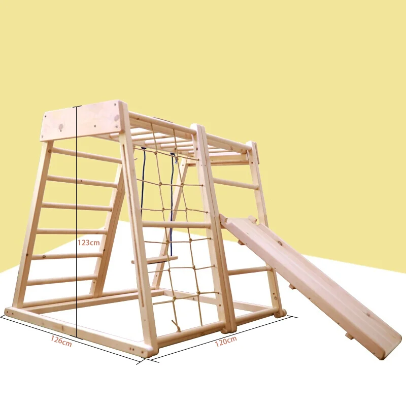 

Wooden Indoor Climbing Gym Frame Xiaowoniu