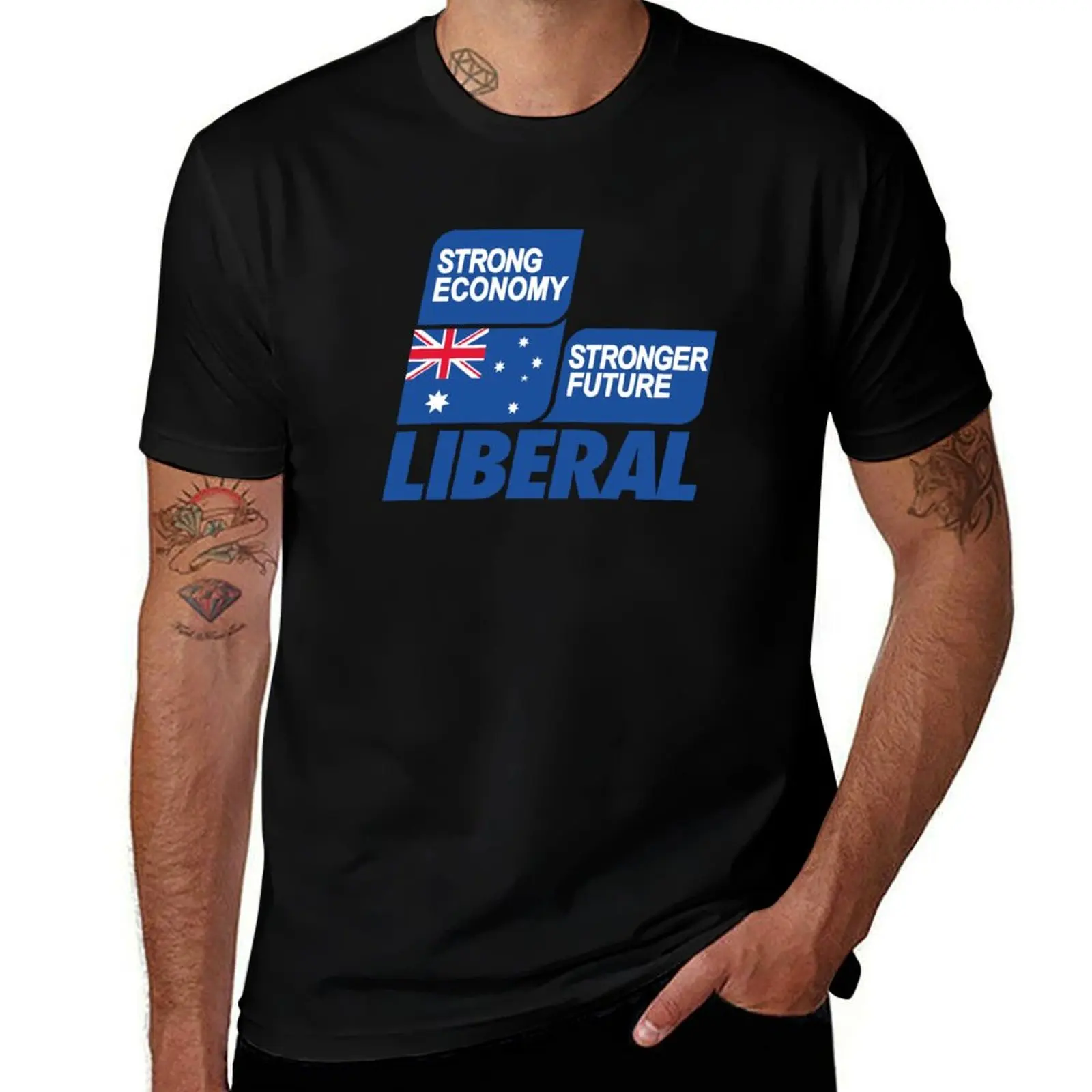 

Liberal strong economy stronger economy T-Shirt plain topping vintage anime shirt vintage graphic tee T-shirt men