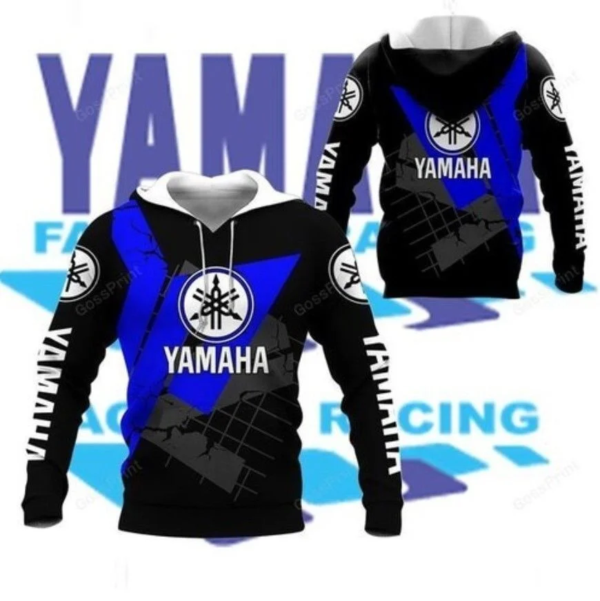 New Yamaha Hoodie Motorcycle Men's Hoodie 3D Printed Pullover Street Style High Quality Sports Shirt Sports Coat