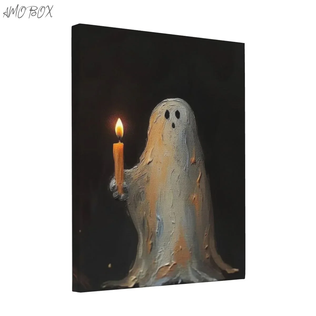 AMOBOX-Unframed Ghosts and Candles Decorative Paintings, Wall Art, Room Decoration, 8x10in, 625477210