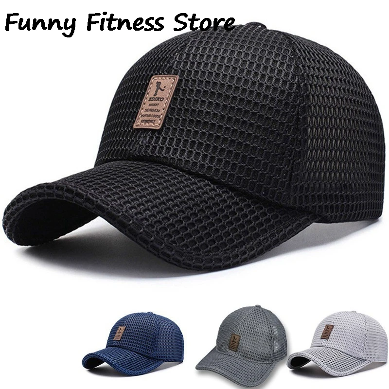 Tennis Golf Caps Breathable Mesh Sport Panama UV Protection Fashion Streetwear Unisex Cycling Fishing Visors Cap Adjustable Hats