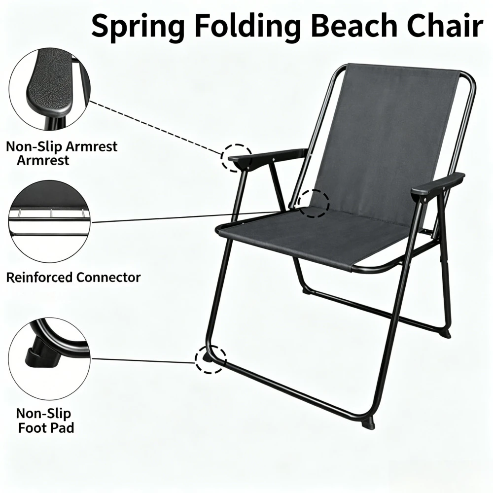 Field Widened Spring Chair Fol - огляд і ціна Outdoor Camping Recliner