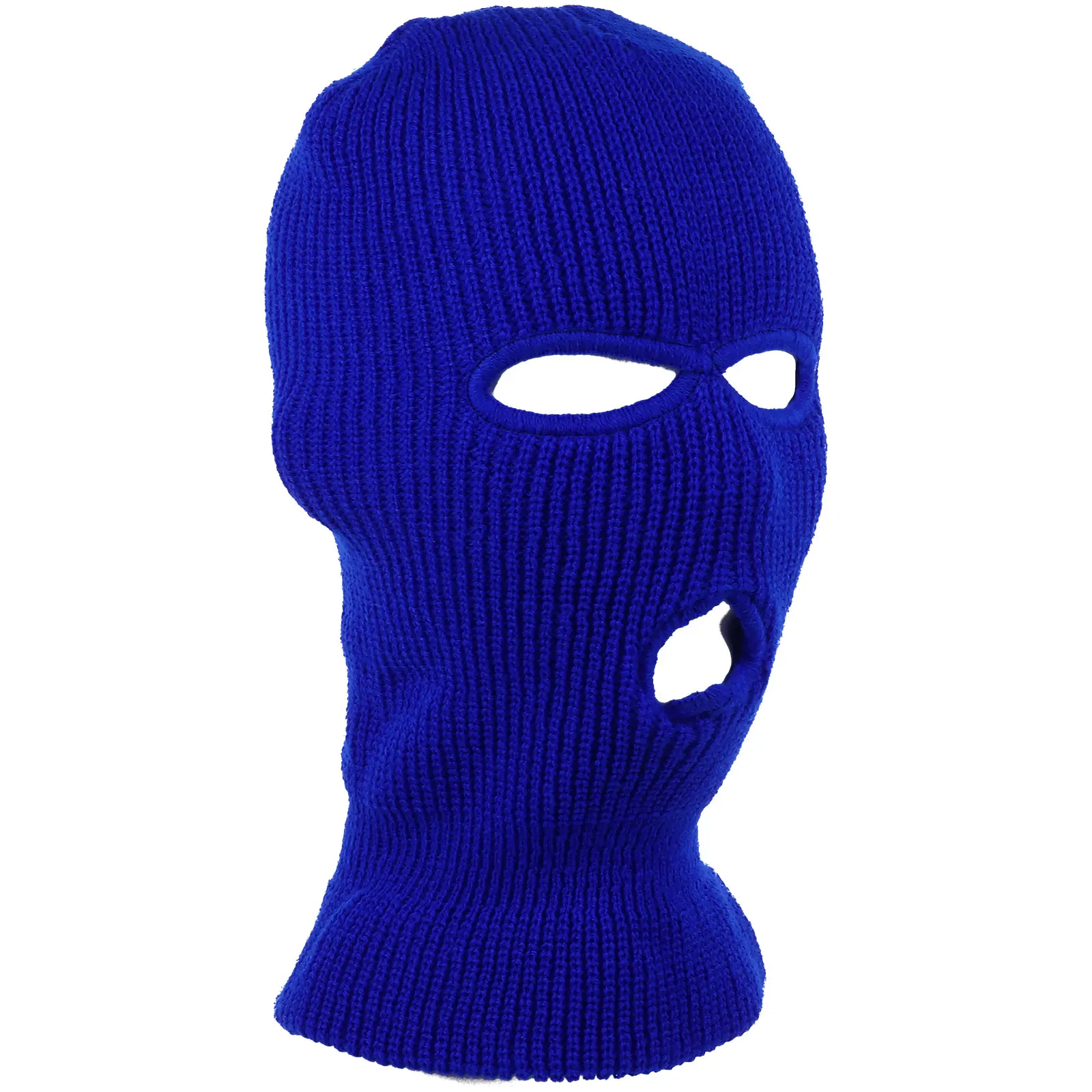 

2 Warm Knitted Hats Balaclava 3holes Face Cover Neck Gaiter Woolen Yarn Cycling Hat Windproof Cap Autumn Outdoor