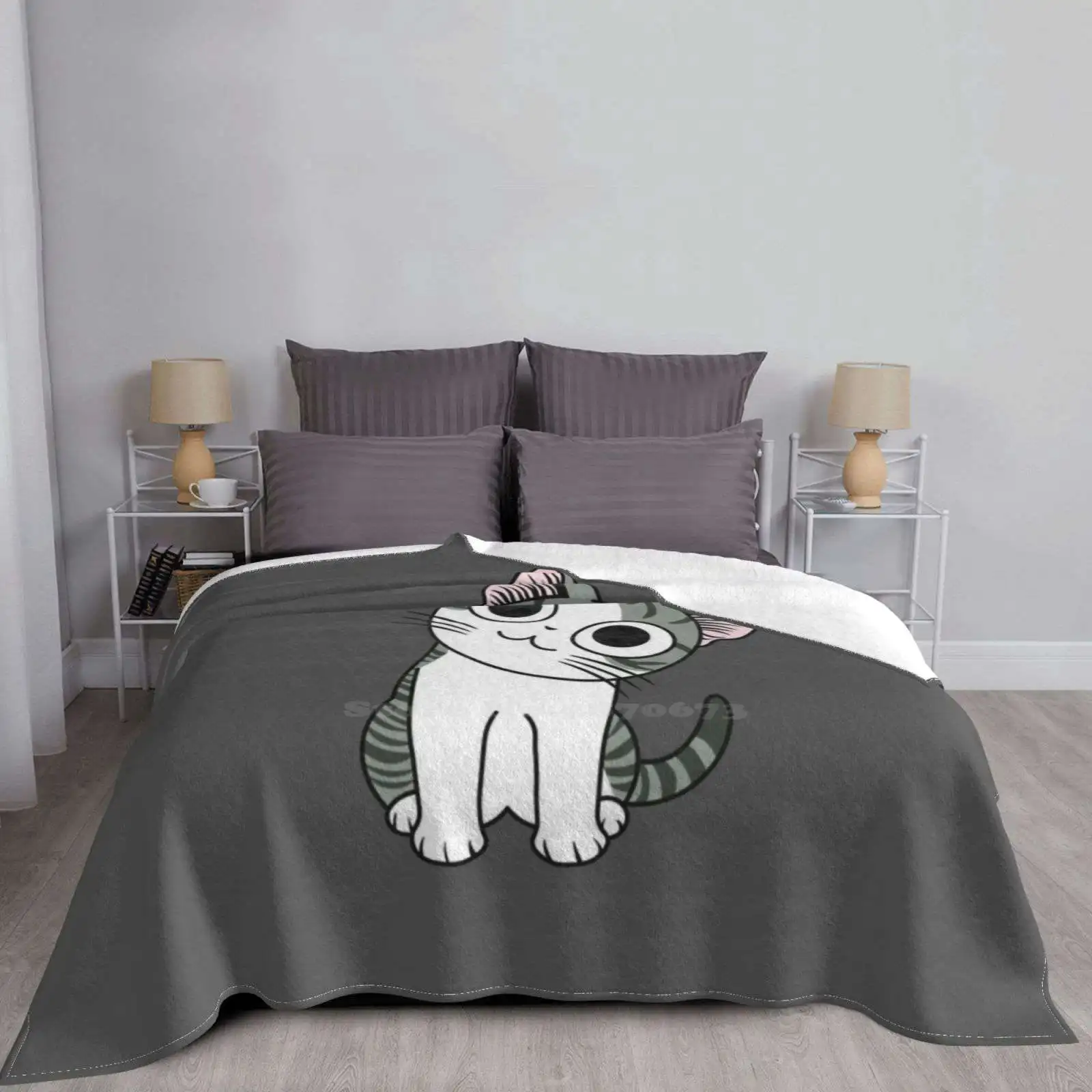 Chi! Fashion Soft Warm Throw Blanket Sweet Home Chihuahuas Cat Neko A Life Japanese Manga Amusing Optical Illusion Hooked Cute