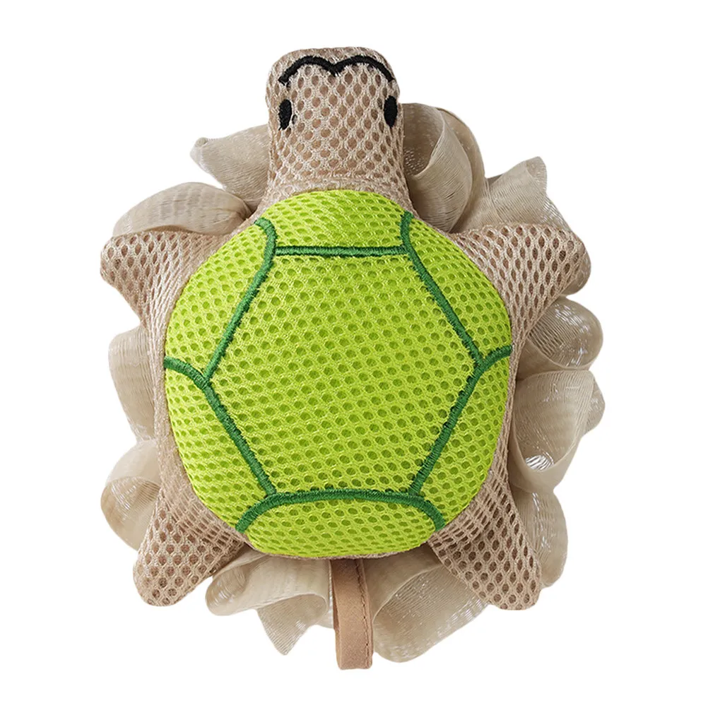 Turtle Bathing Ball Soft Baby Bath Accessory Foaming Shower Scrubber Baby Body Bathing Supply Convenient Turtle Shape Shower