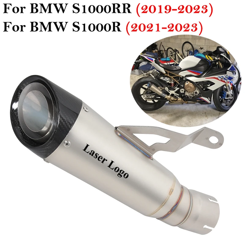 

Slip On For BMW S1000RR 2019 2020 S1000R 2021 2022 2023 Motorcycle Exhaust Escape Systems Modified Carbon Fiber Pipe Muffler