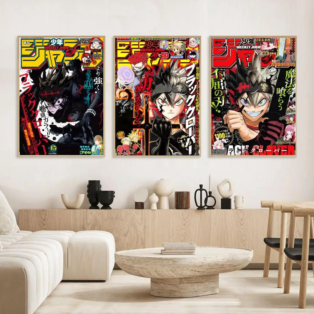 Anime Black Clover Poster Holiday Gifts Decoration Designed For Home Restaurant Office Space Wall Art