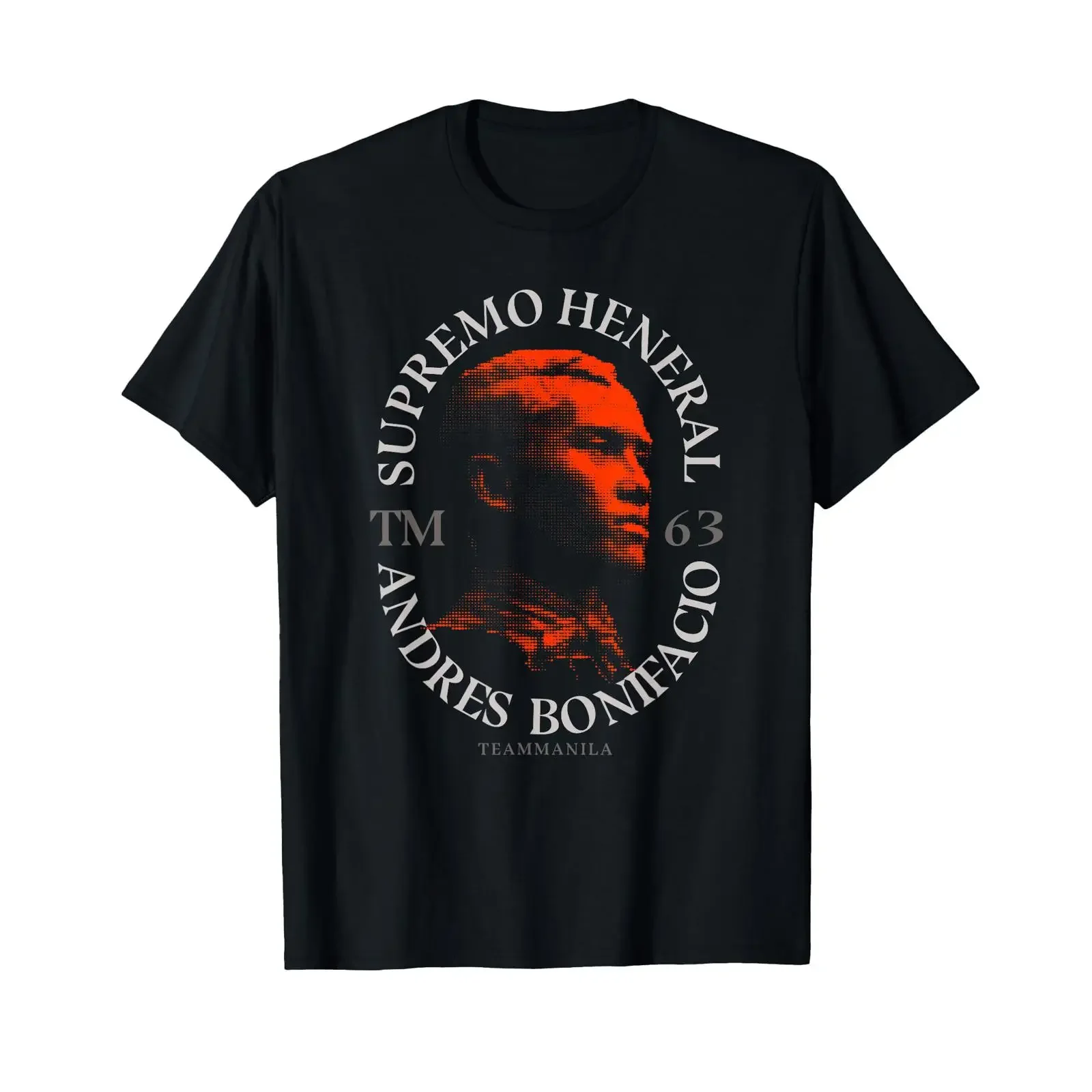 Team Manila Andres Bonifacio National Hero T Shirt vintage Washed Top For Everyday Wear Unisex Soft graphic fashion