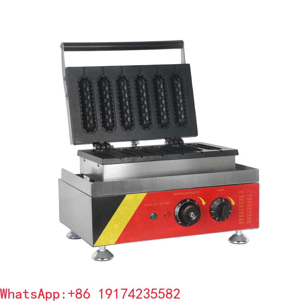 

1500W Electric Muffin Hot Dog Waffle Maker Non-stick French Muffin Sausage Machine Hot Dog Waffle Machine
