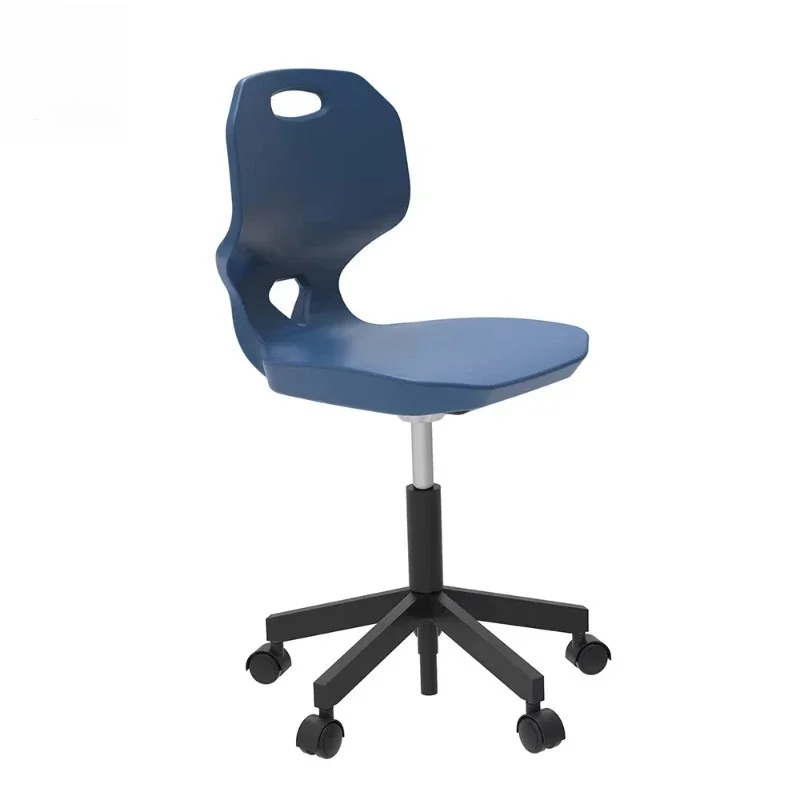 Modern single student chair with plastic housing and metal frame, suitable for school use