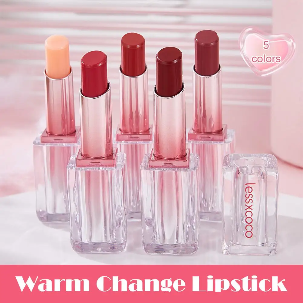 Balsamo per labbra idratante che cambia colore che cambia temperatura Rossetti impermeabili a lunga durata a prova di sbavature per l'idratazione Rep E8S8