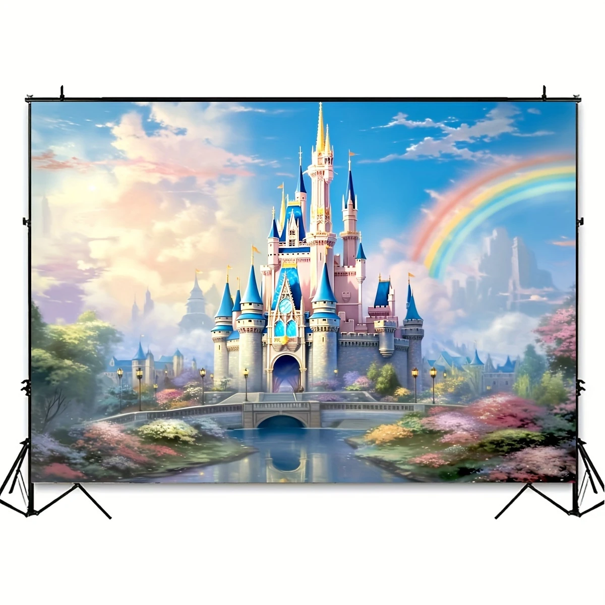 Dream Fairy Tale Castle Photography Background Dream Castle Entertainment Decoration Birthday Party and Photo Shooting Banner