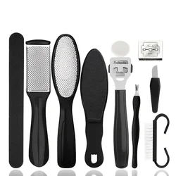 8/10-in-1 Professional Pedicure Kit Stainless Steel Callus Shavers Get Soft Smooth Feet with Stainless Steel Foot Care Tools