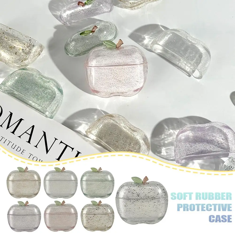design-transparente-e-brilhante-em-formato-de-maca-para-airpods-pro-3-2-1-tpu-macio-protecao-anti-queda-personalizado-e-fofo-para-capa-de-airpods-pro