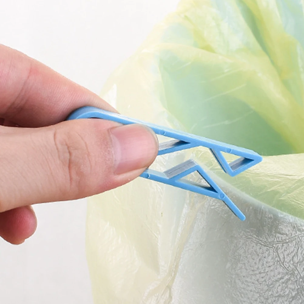 

50 Pcs Garbage Clip Trash Bin Clips Can Fixing Clamp Wastebasket Plastic Holder