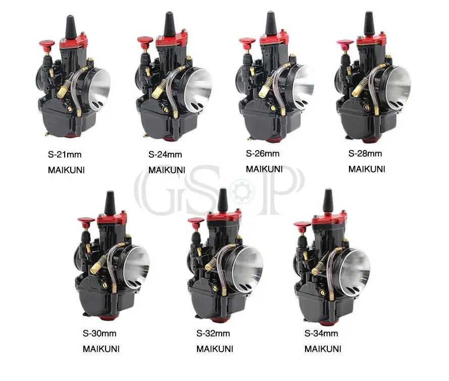 PWK Flatslide Power Jet Carb  21 24 26 28 30 32 34mm Universal Carburetor for Scooters Dirt bike Off-road Motorcycle 125CC 150CC