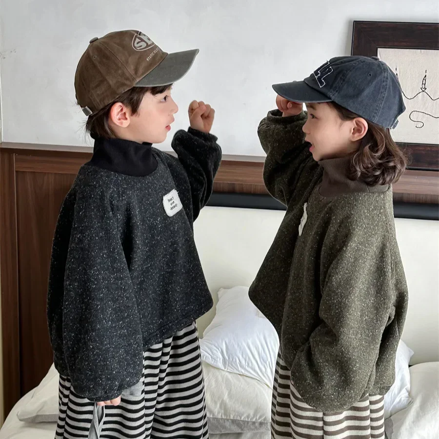

Kids Shirts Nwe Autumn Korean Casual Simple Cool Style Boy Baggy