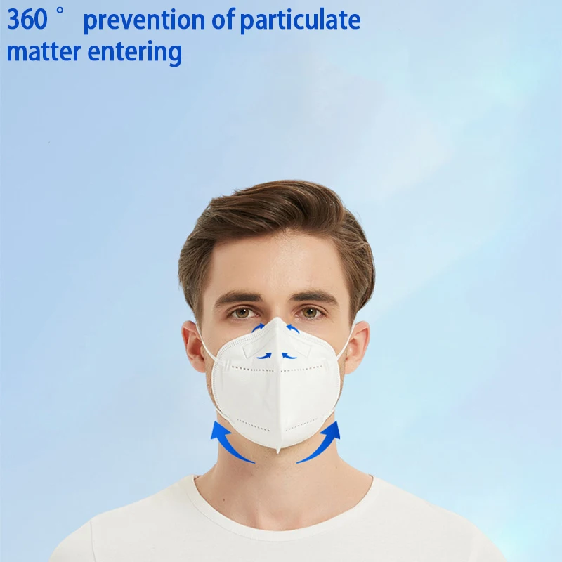 Kép 5: 10/20/30/50/100pcs KN95 masks - Púderdoboz kültéri fogas, 5-layer Lélegezhető Design, Alkalmazkodó m Kiöntő Bolygótartó - Állóképes, dustproof