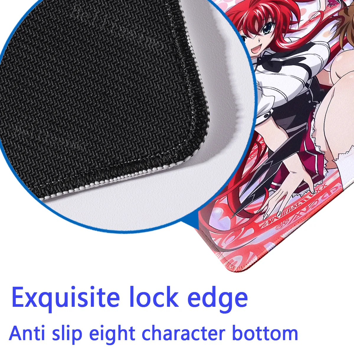 High School DxD Animation Computer Table Decoration mousepad Speed Big mouse pad Large Setup Gaming Accessories Keyboard deskmat