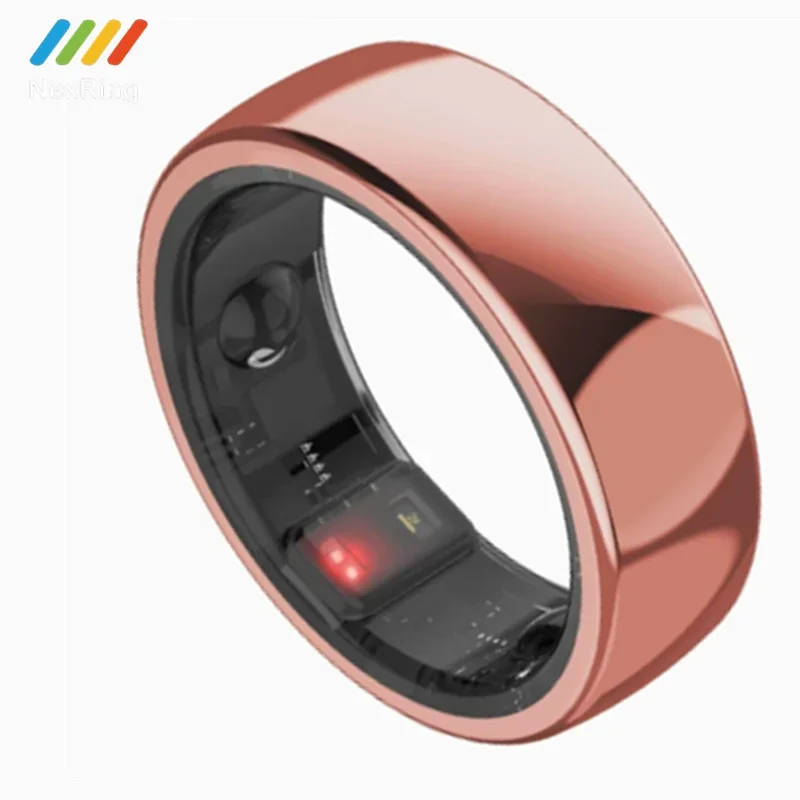 Cincin kesehatan pintar oksimeter Bluetooth, Android, pelacak kesehatan pintar untuk telepon Pria Wanita dengan detak jantung, tidur, melacak cincin