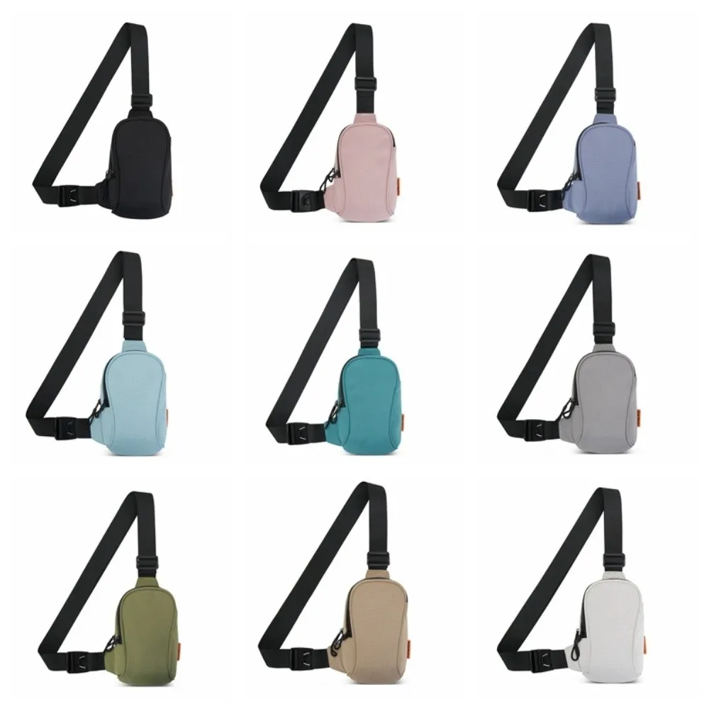 Solid Color Mobile Sports Chest Bag Storage Lightweight Mobile Shoulder Bag Chest Pack Wear Resistant