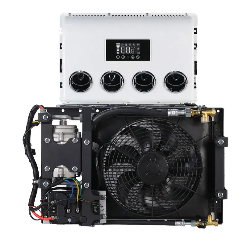 Bottom 12V RV Special Car Air Conditioner System Electric Parking Air Conditioning For Tractor