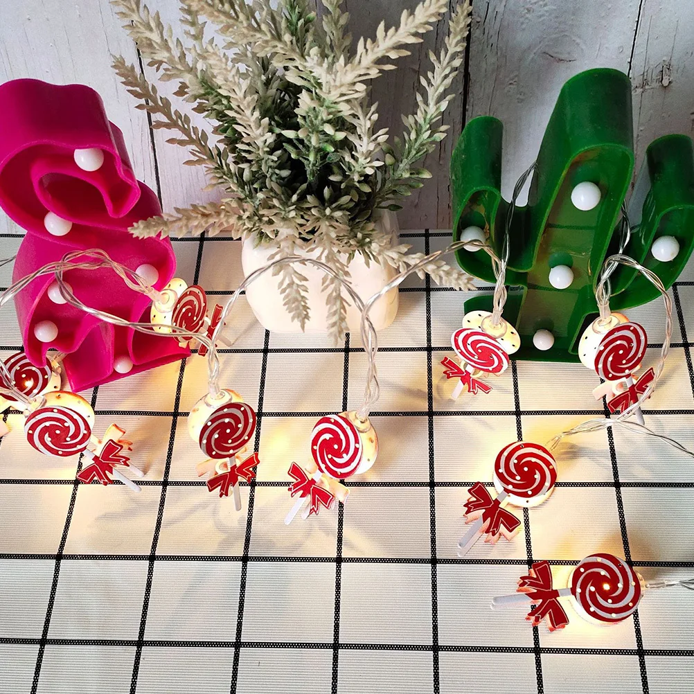 

1Pcs Candy String Lights Lollipop Leds Decorative Xmas Hanging Bedroom Party Indoor Outdoor String Lights