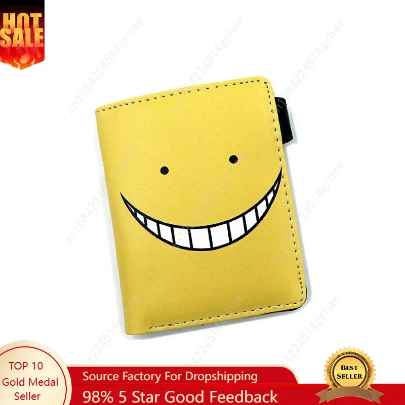 Anime Assassination Classroom Korosensei Short Men Wallets With Coin Bag