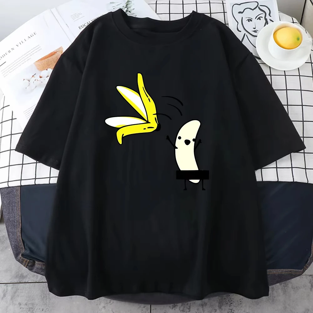 男性バナナディスローブオーバーコート面白いプリント Tシャツ夏のユーモアジョークヒップスター Tシャツソフトコットンストリート Tシャツ衣装ストリートウェア