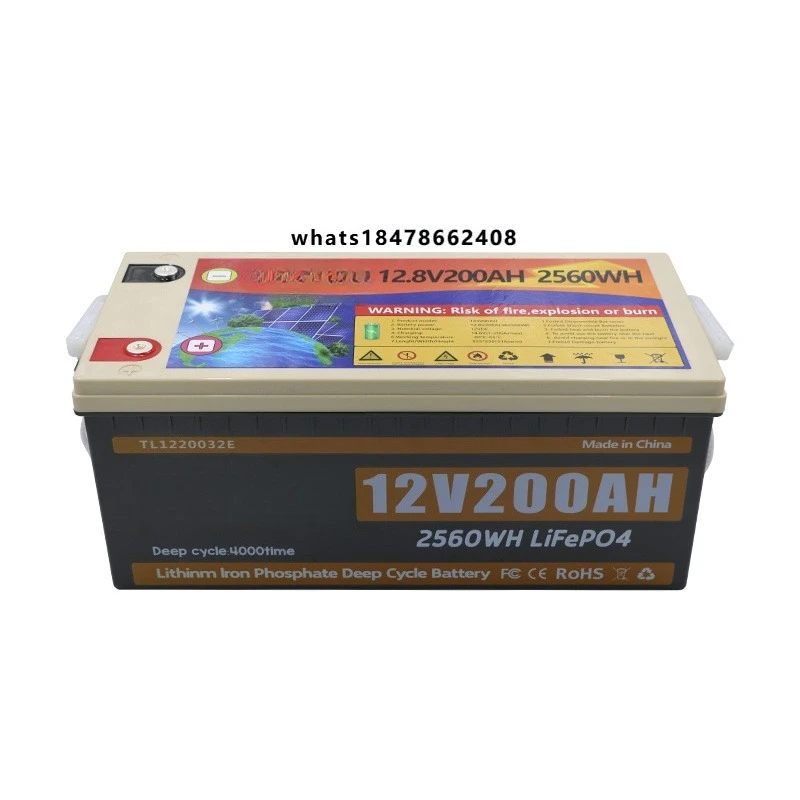 

RV Camper RV RV Battery for Deep Cycle 12V 24V LifePo4 Battery Pack 12.8V 200ah 100ah LifePo4 Battery