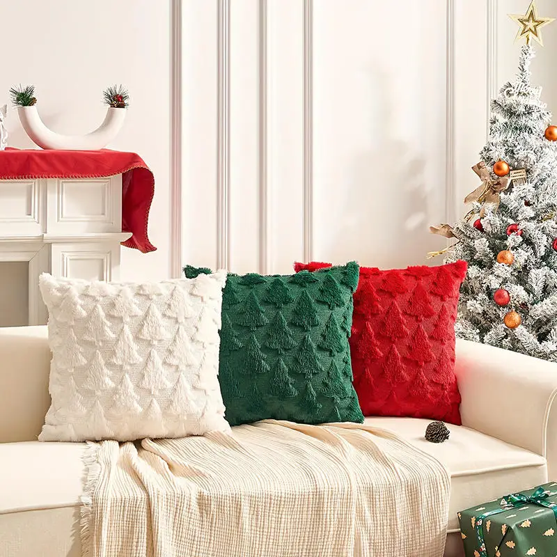 1PC Weihnachten dekorative Kissenbezüge Kissenbezug Couch Kissenbezug für Couch Sofa Urlaub Festivals Winter Home Dekoration – Detail 2