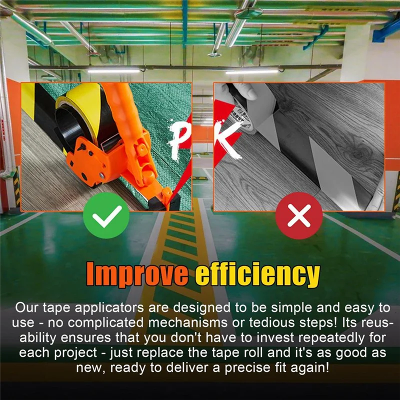 

MOPHE-Painter Tape Dispenser Machine Masking Applicator Long Handle Beauty Seam Wall Floor Tile Paint Tape Roller