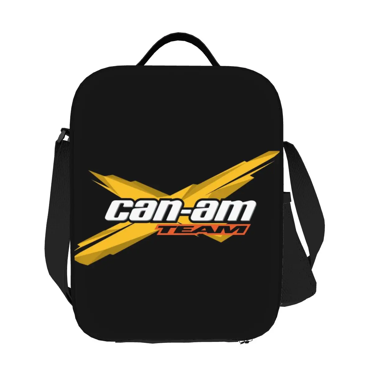 

Custom BRP Motorcycle Can Am Logo Thermal Insulated Lunch Bags Women Portable Lunch Container for Multifunction Bento Food Box