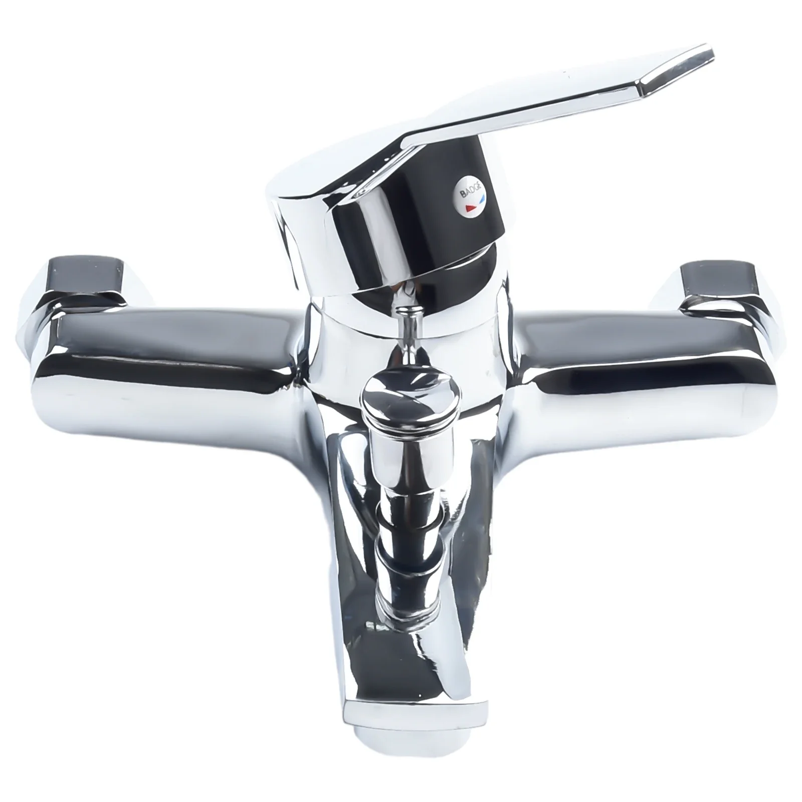 1pc Hot Cold Water Mixer Tap Basin Faucet Triple Shower Wall Mounted Zinc Alloy Chrome Bathtub Concealed Bathroom Fixture