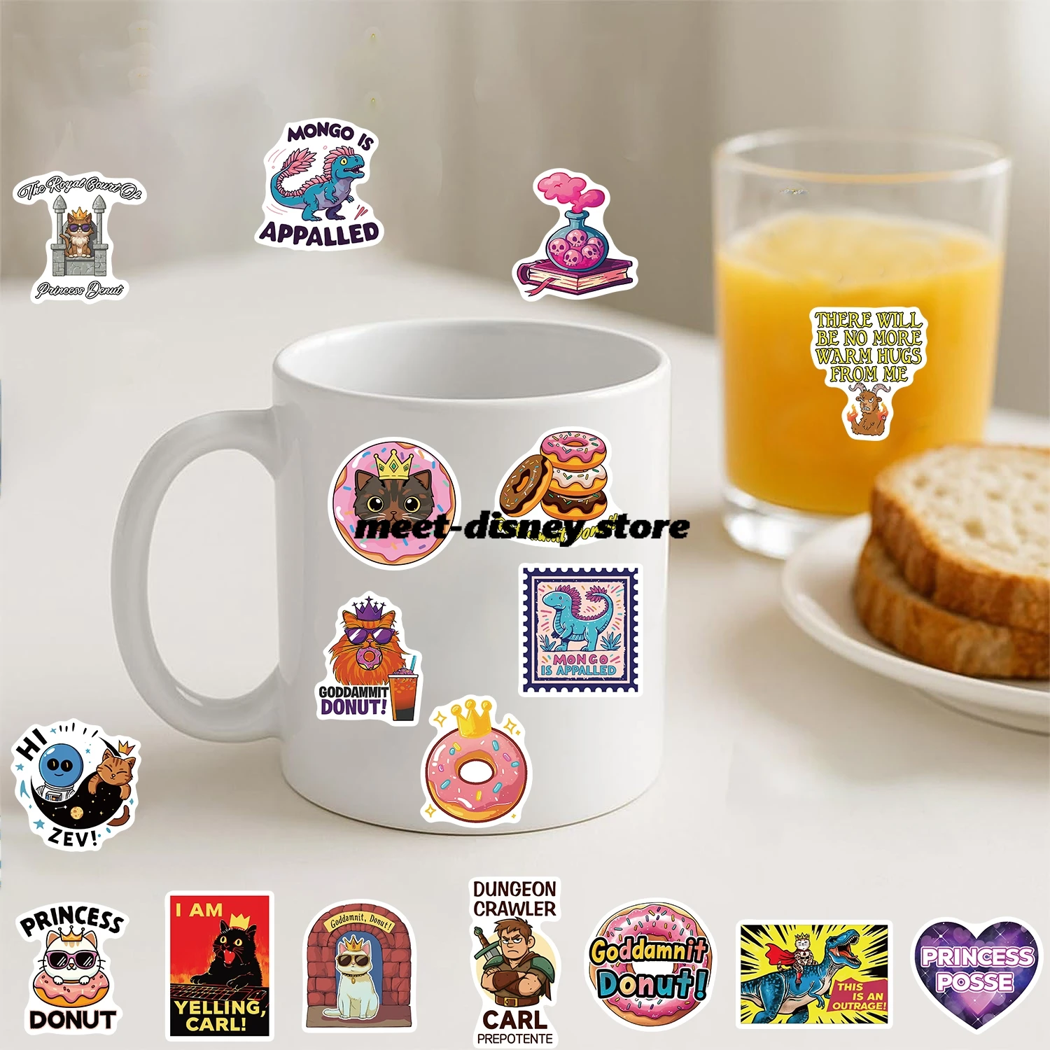 50PCS Stickers Dungeon Crawler Carl Cute Streetwear Funny Casual Skateboard Art Picture Laptop Graphic Wall Room Casual Decor