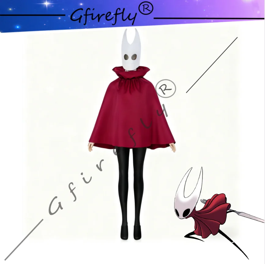 

HollowKnight: Red Cape Hornet Halloween Stage Costume Accessory Headwear of The Same Style As Silksong Cosplay