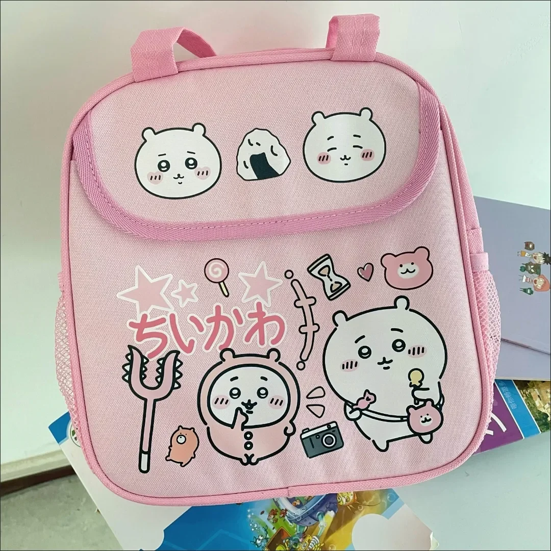 Chikawa Hachiware Anime Kawaii Portable Lunch Box Insulation Bag Usagi Cartoon Student Office with Rice Large Capacity Lunch Bag