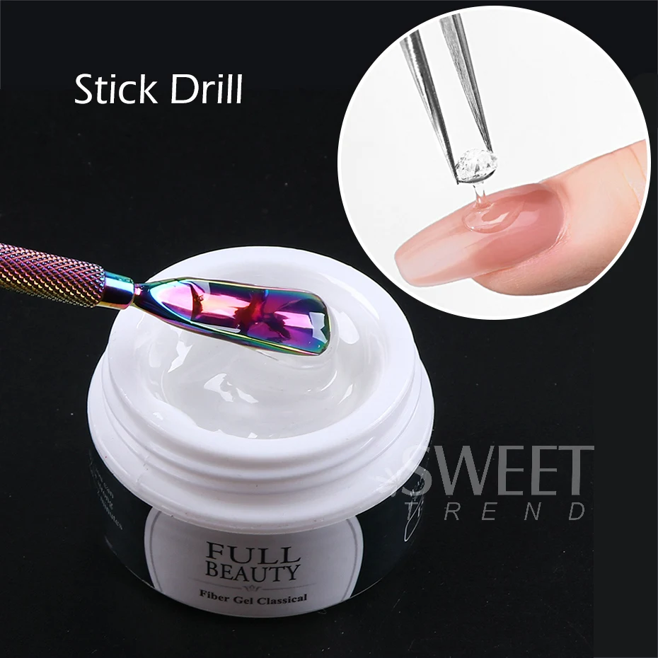 15ml Poly Acryl Verlängerung Nagel Gel nackt rosa weiß klar Baumeister Werkzeuge Französisch Finger verlängern Gelee Maniküre Dekor