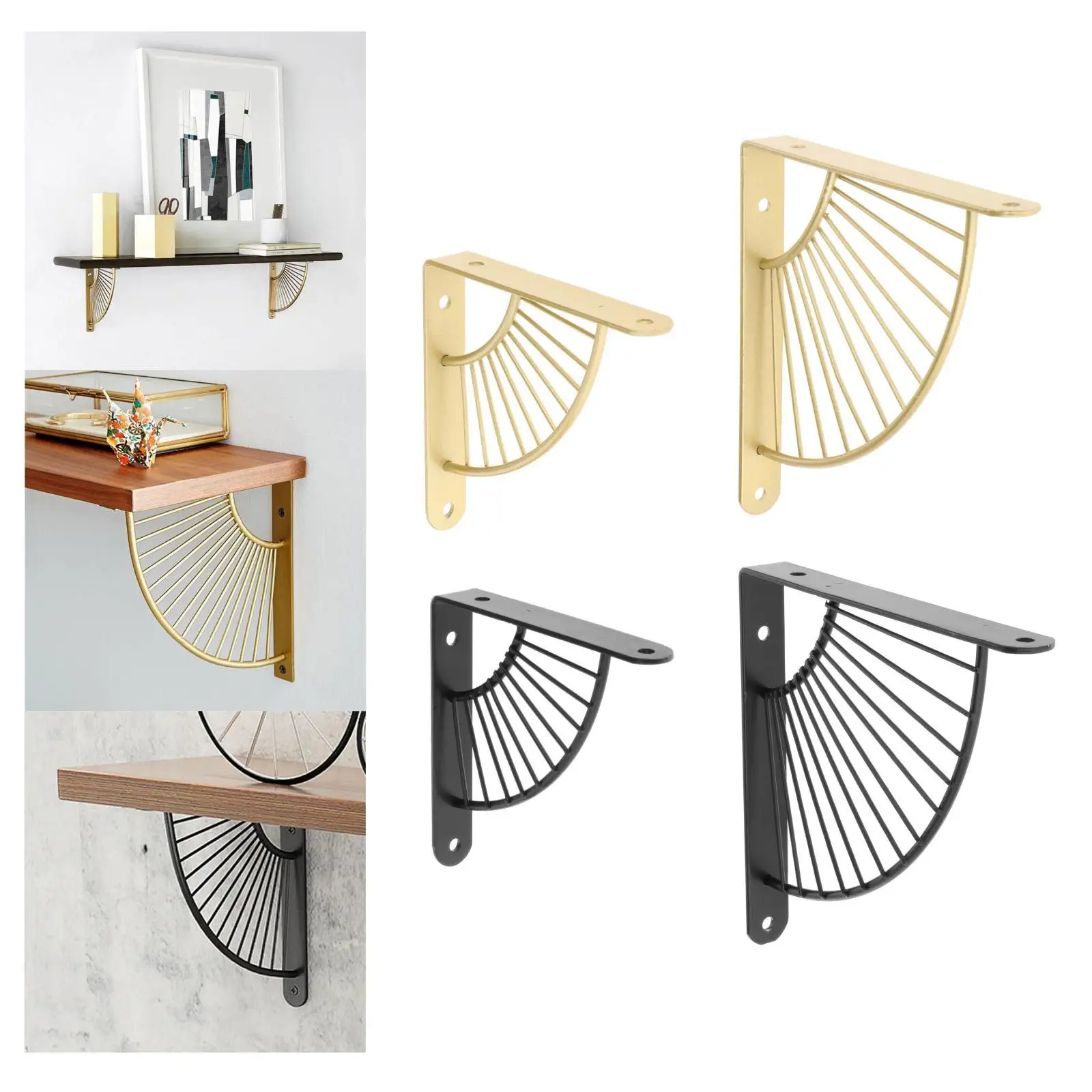 

Nordic Wall Mount Shelf Bracket Triangle Angle Shelf Bracket
