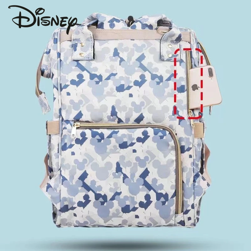 Disney Mickey\'s New Diaper Bag Backpack Luxury Brand Original Baby Bag Cartoon Fashion Baby Diaper Bag Backpack High Quality