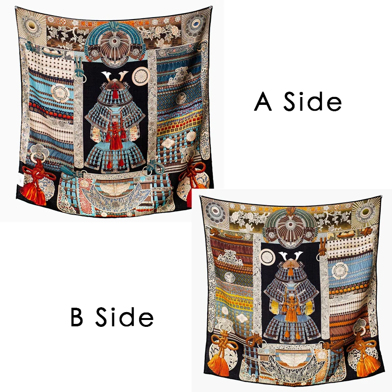 

Двусторонний шарф 65 см, женские квадратные банданы, шарфы с закрученными краями, сумка для одежды, аксессуары для влюбленных, рождественский подарок, японский