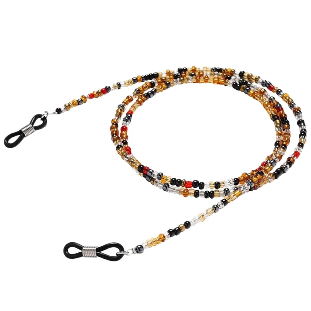 2-in-1 Non-slip Beaded Acrylic Eyeglass Chain Multifunctional Glasses Lanyard Mask Holder Women Men Neck Chain Holder Rope Strap