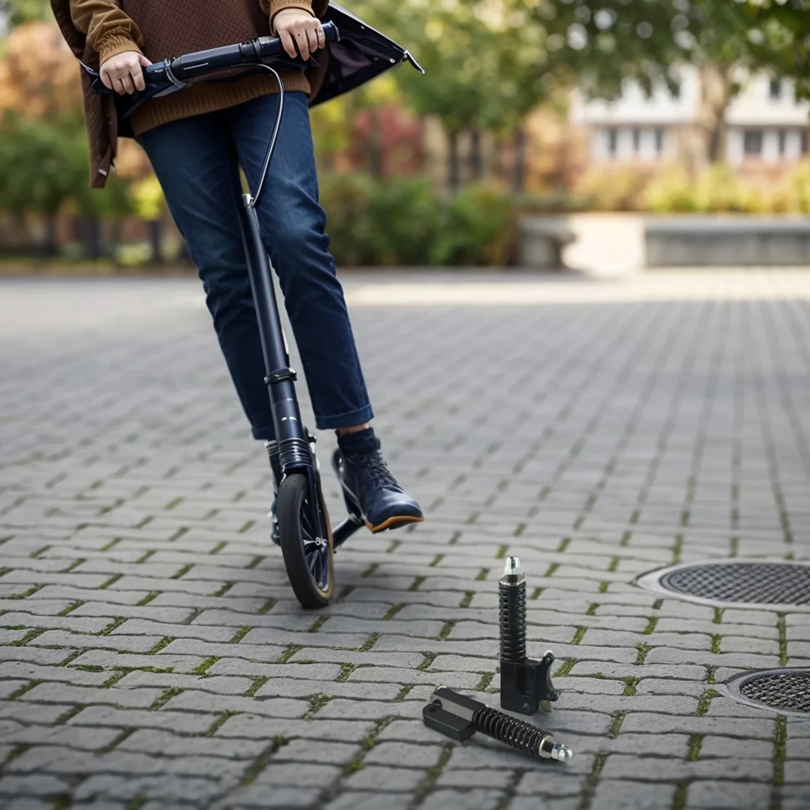 

10-дюймовый амортизатор, невидимый амортизатор заднего колеса, улучшенное качество езды, повышенная стабильность, скрытый задний амортизатор