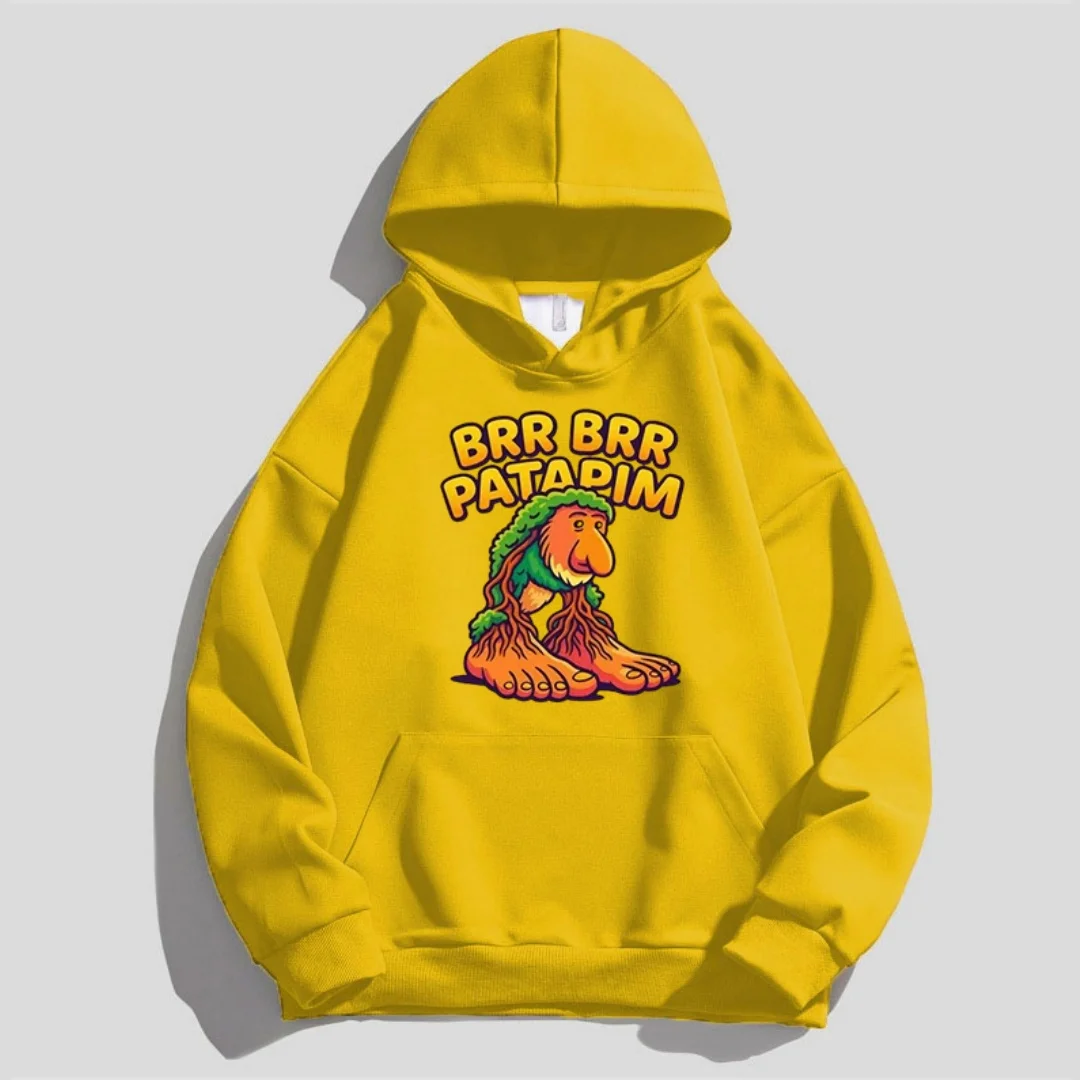 

Children's hooded sweatshirt with a Bigfoot print from the Classic of Mountains and Seas series perfect for outdoor activities