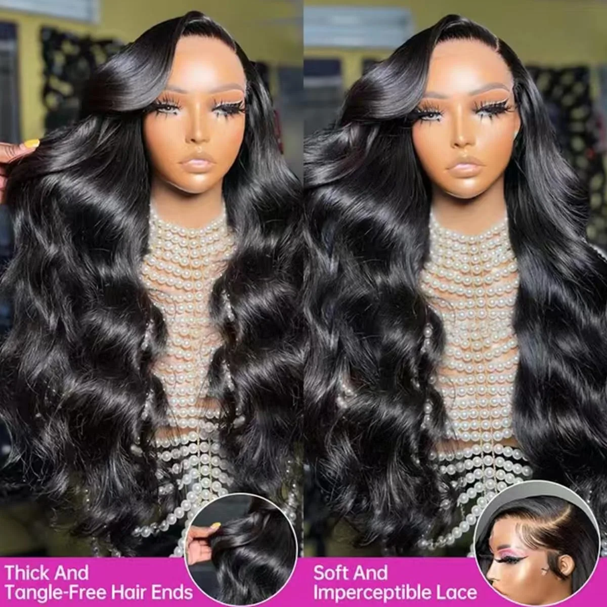 

Body Wave Lace Frontal Wigs Human Hair Wig Preplucked 34 40 Inch 13x4 13x6 HD Transparent Lace Front Human Hair Wigs For Women 250% Density