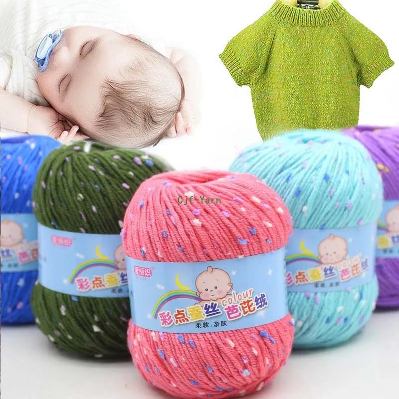 Knit Wool Milk Cotton Yarn 50g/Ball Cashmere Worsted Crochet DIY Knitting Art On offer Crocheting Ball MB40