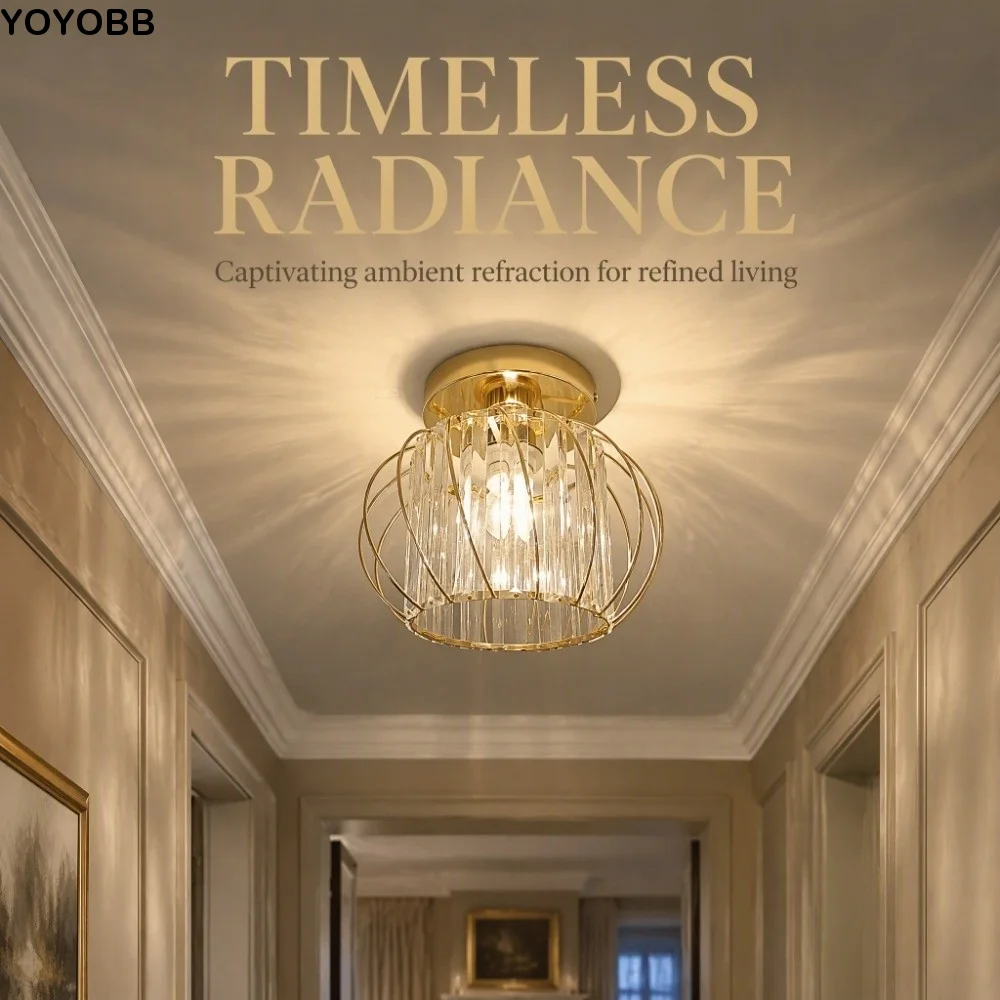 Luxury Crystal Crystal Ceiling Light Modern Minimalist Channel Track Track Lighting Fixture Luxur Ceiling Light Home Foyer