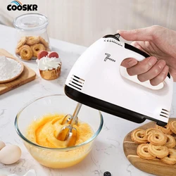 Electric Egg Beater Handheld 7 Speed Food Mixer for Kitchen Cake Bread Dough Baking Egg White Blender Portable Egg Beater