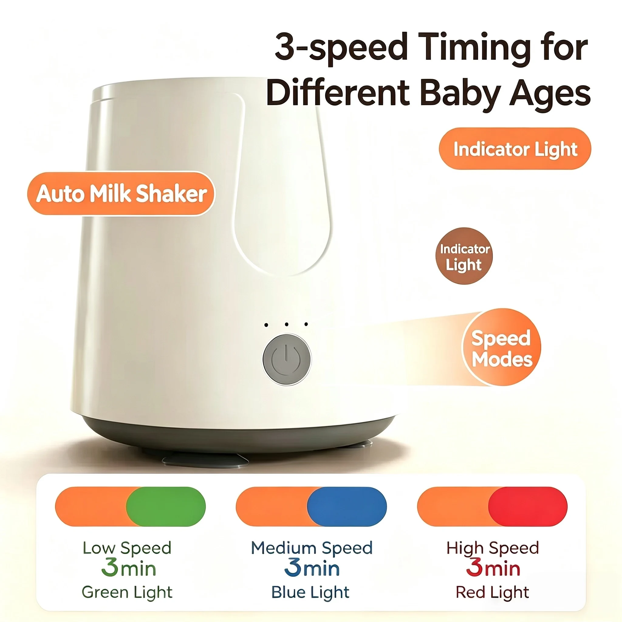 Electric Baby Bottle Milk Shaker, USB Smart Formula Mixer, Automatic Infant Milk Foam Maker, Baby Milk Blender for Milk Powder